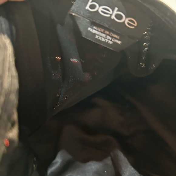 Bebe Black Studded Isis Feather Dress … - Picture 3 of 6